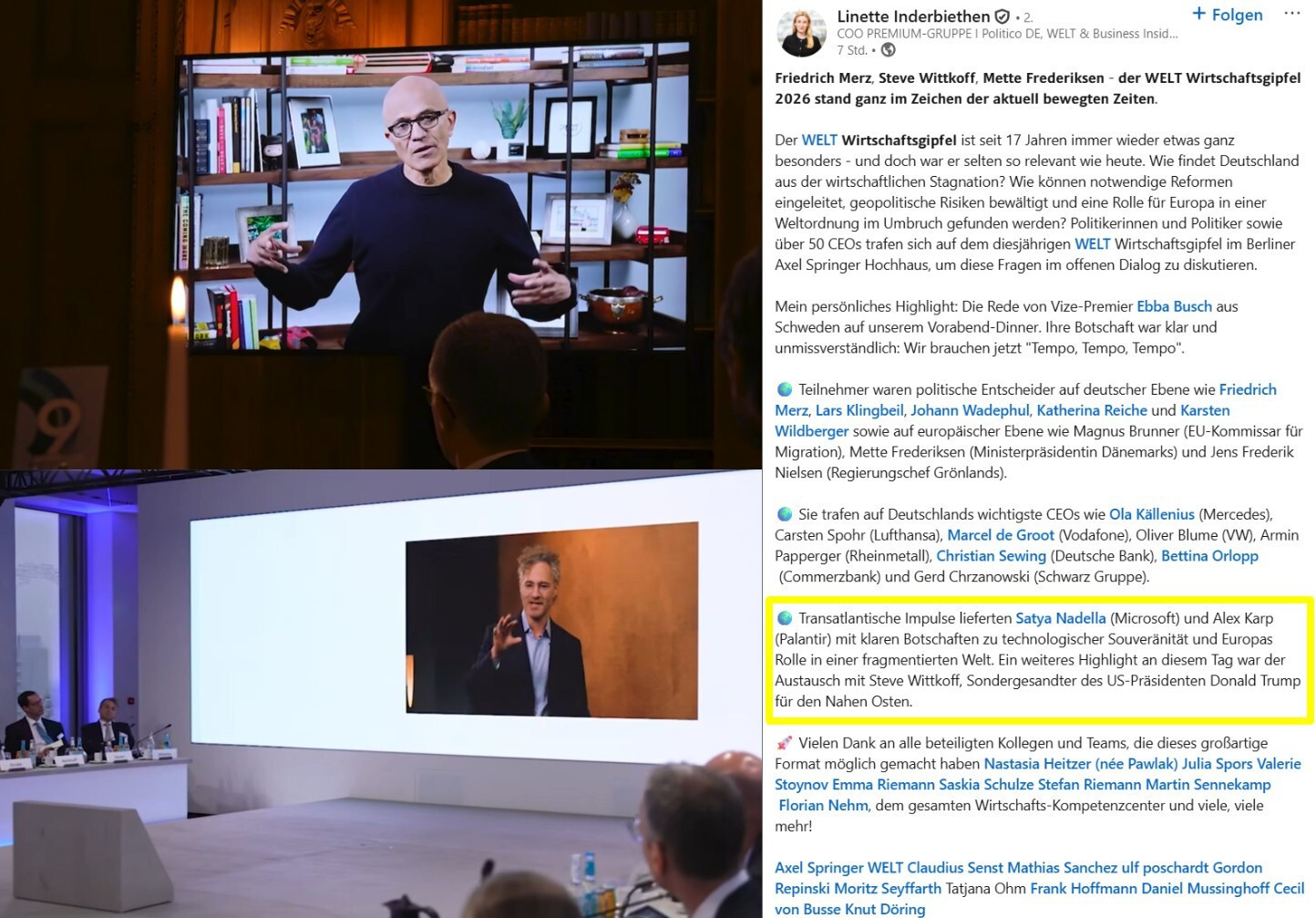 WELT Wirtschaftsgipfel